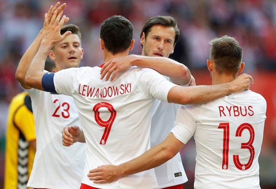 Lewandowski cùng các đồng đội